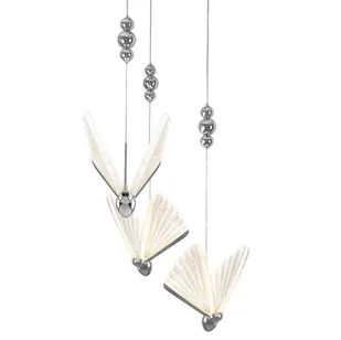 Potrójna lampa wisząca Mariposa LP-1715/3P CH Light Prestige LED 24W 3000-6000K chrom - Lampy sufitowe - miniaturka - grafika 1