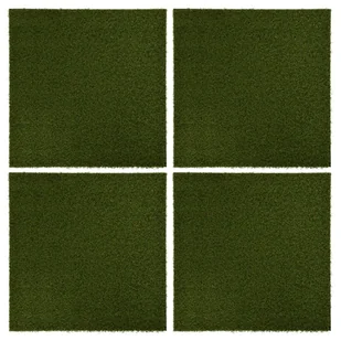 vidaXL Sztuczna trawa w płytkach, 4 szt., 50x50x2,5 cm, gumowa 316172 - Sztuczne kwiaty - miniaturka - grafika 1