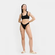 Stroje kąpielowe - Dół od damskiego kostiumu kąpielowego Champion Legacy Bikini Top - czarny - CHAMPION - miniaturka - grafika 1