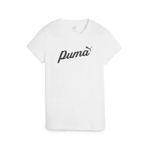 PUMA KOSZULKA ESS+ SCRIPT 67931502 r M - Koszulki i topy damskie - miniaturka - grafika 1