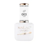 Lakiery hybrydowe - Nailac 003 Top hybrydowy - No Wipe NaiLac 7ml NAI000399 - miniaturka - grafika 1