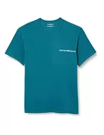 Paski - Emporio Armani Underwear Men's Crew Neck Core pasek z logo, 2-pak, granatowy/śródziemnomorski, S, morski/śródziemnomorski, S - miniaturka - grafika 1