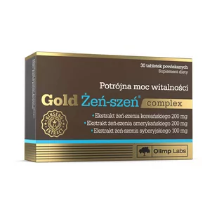 Olimp Gold Żeń-szeń complex 30kaps 3489 - Węglowodany - miniaturka - grafika 1