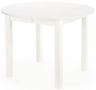 Biały okrągły stół rozkładany 102-142 cm Silja - Stoły - miniaturka - grafika 1