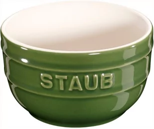 Staub XS-MINIS RAMEKIN OKRĄGŁY 2 SZTUKI 200 ML ZIELONY CERAMIKA 40511-135-0 - Patelnie - miniaturka - grafika 1