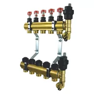 Akcesoria hydrauliczne - Rozdzielacz Ptm Standard 5 obwodów, do ogrzewania podłogowego - miniaturka - grafika 1