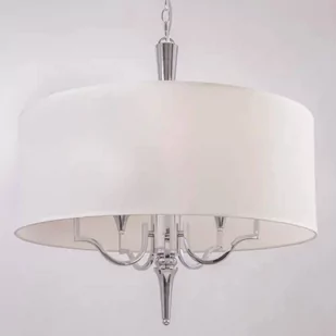 EVO LAMPA wisząca EVO P05922WH abażurowa OPRAWA okrągła zwis biały EVO P05922WH - Lampy sufitowe - miniaturka - grafika 2