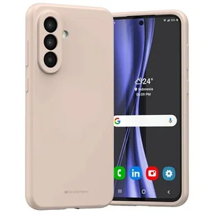 Etui MERCURY Silicone do Samsung Galaxy A56 Różowo-piaskowy - Etui i futerały do telefonów - miniaturka - grafika 1