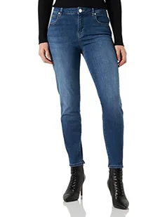 Pinko Sabrina Skinny Denim Blue Stre Jeansy Damskie, Pjc_pranie Średnie ciemne, 29 - Spodnie damskie - miniaturka - grafika 1