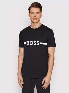 Koszulki męskie - Hugo Boss T-Shirt Rn 50437367 Czarny Slim Fit - grafika 1