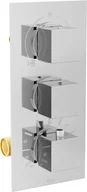 Baterie wannowe i prysznicowe - Mexen MEXEN CUBE 3-WYJŚCIOWA CHROM 77503-00 77503-00 - miniaturka - grafika 1