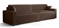 Sofy i kanapy - Brązowa rozkładana sofa tapicerowana M0-N55 - miniaturka - grafika 1