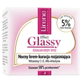 Kremy do twarzy - Lirene Effect Glassy nocny krem-kuracja rozjaśniająca 50ml - miniaturka - grafika 1