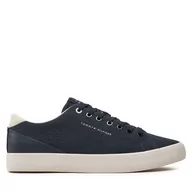 Trampki męskie - Tenisówki Tommy Hilfiger Th Hi Vulc Low Summer Cvs FM0FM05056 Granatowy - miniaturka - grafika 1