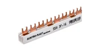 Inne akcesoria elektryczne - Elektro-Plast OPATÓWEK Szyna łączeniowa 3P 80A 16mm2 widełkowa (54mod.) 3F S-543F-16 45.316 45.316 - miniaturka - grafika 1