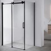 Kabiny prysznicowe - Czarna kabina prysznicowa prostokątna 110x90 szkło 8mm BS14B - miniaturka - grafika 1