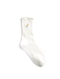Koton Damskie skarpety kwiatowe, Off White (001), rozmiar uniwersalny - Skarpetki damskie - miniaturka - grafika 1