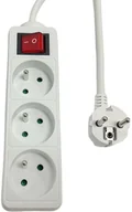 Listwy zasilające - 3-way Power Strip on/off - miniaturka - grafika 1