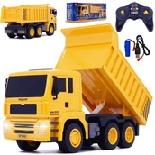 Zabawki zdalnie sterowane - WYWROTKA CIĘŻARÓWKA ZDALNIE STEROWANA NA PILOTA Z PODNOSZONĄ SKRZYNIĄ RC - miniaturka - grafika 1