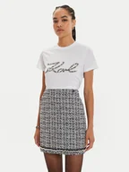 Spódnice - KARL LAGERFELD Spódnica mini 246W1200 Kolorowy Regular Fit - miniaturka - grafika 1