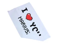 Gadżety na imprezę - Ręcznik personalizowany na Walentynki - 30x50 cm - miniaturka - grafika 1