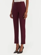 Spodnie damskie - HUGO Spodnie materiałowe Hedima-1 50544742 Fioletowy Slim Fit - miniaturka - grafika 1