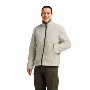 Męska bluza polarowa Jack Wolfskin STONE LITE JKT M pale sand - M - Kurtki męskie - miniaturka - grafika 1