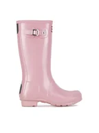 Buty dla dziewczynek - Hunter Kalosze JFT6040NEB Różowy - miniaturka - grafika 1