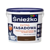 Farby wewnętrzne - Śnieżka Extra Fasadowa Farba do fasad i elewacji brązowy 5 L - miniaturka - grafika 1