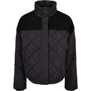 Urban Classics Damska kurtka damska Oversized Diamond Quilt Puffer Jacket, czarny, M - Kurtki damskie - miniaturka - grafika 1