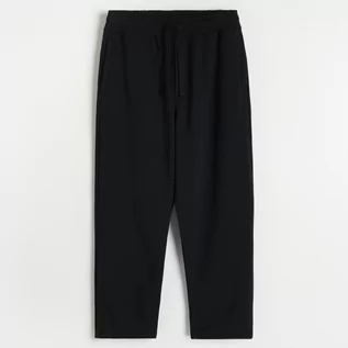 Spodnie męskie - Reserved Spodnie oversize - Czarny - grafika 1