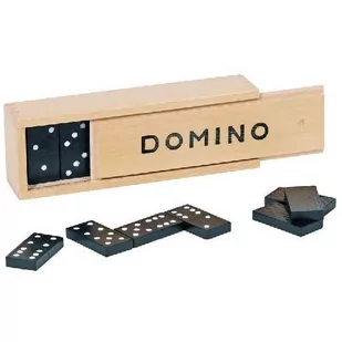 Goki gra logiczna Domino w drewnianym pudełku - Gry planszowe - miniaturka - grafika 1