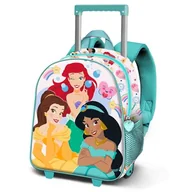 Plecaki - Disney Princess Rainbows mały plecak 3D z kółkami, wielokolorowy, 26 x 34 cm, pojemność 7 l, Wielokolorowa księżniczka, Jeden rozmiar, Mały plecak 3D z kółkami - miniaturka - grafika 1