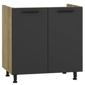 Szafki kuchenne - Kuchenna szafka zlewozmywakowa dąb craft + antracyt Z2-H49 - miniaturka - grafika 1