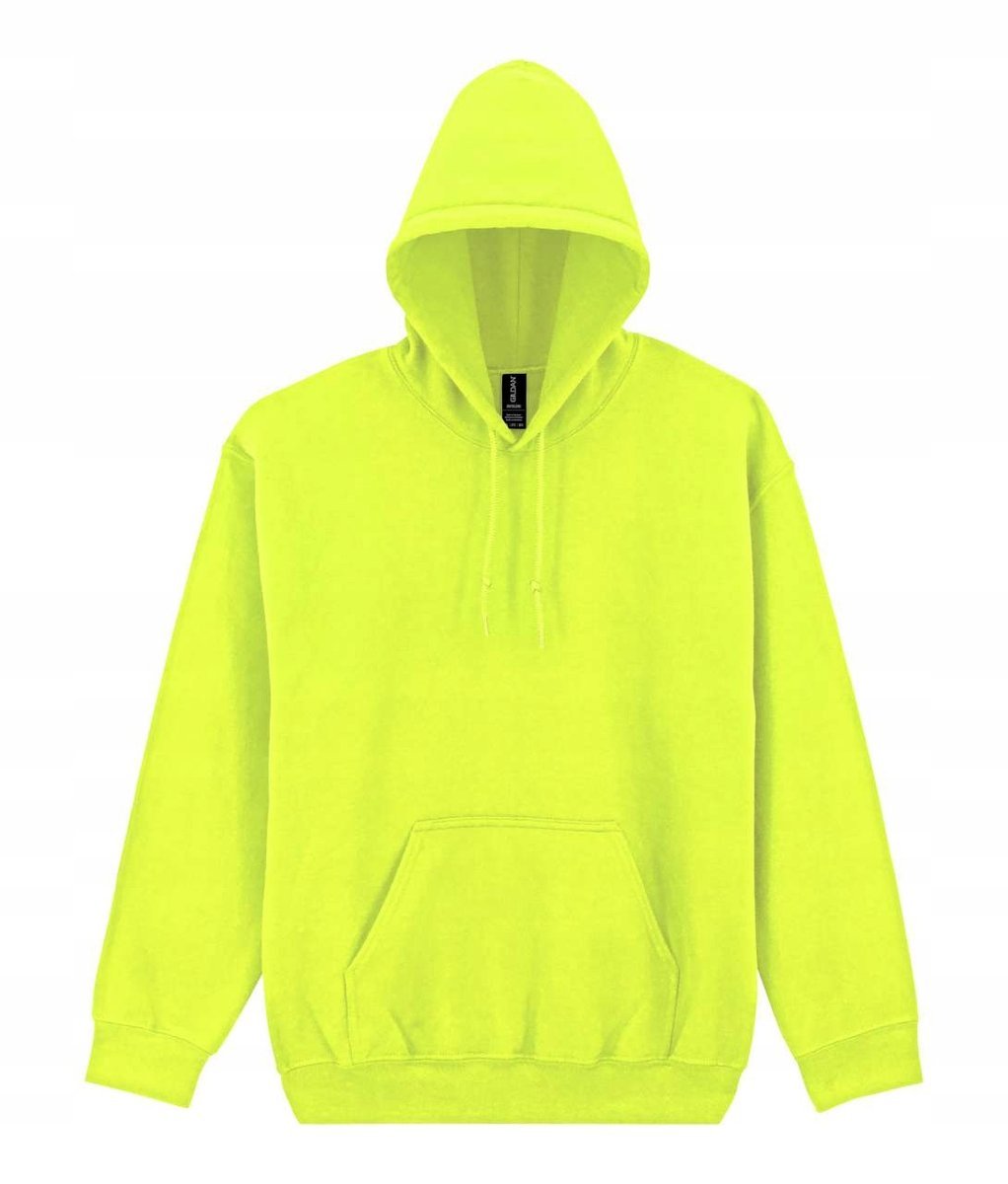 Bluza Dresowa Kangur Kaptur DRYBLEND Gildan 12500 SAFETY GREEN ISEA 107 2XL