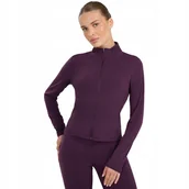 Bluzy damskie - Bluza damska 4F F1873 ciemny fiolet 4FWAW25TSWSF1873 50S L - miniaturka - grafika 1