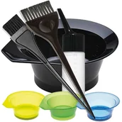 Pozostałe akcesoria fryzjerskie - Efalock - zestaw do farbowania włosów pędzelek szeroki i wąski, miseczka i pojemnik do mieszania - miniaturka - grafika 1