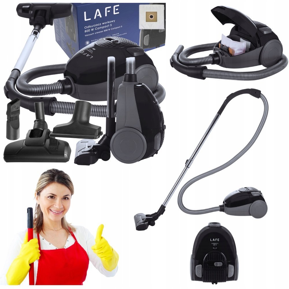 ODKURZACZ WORKOWY MOCNY TRADYCYJNY Z FILTREM LAFE LIFE 800W PRZEWODOWY