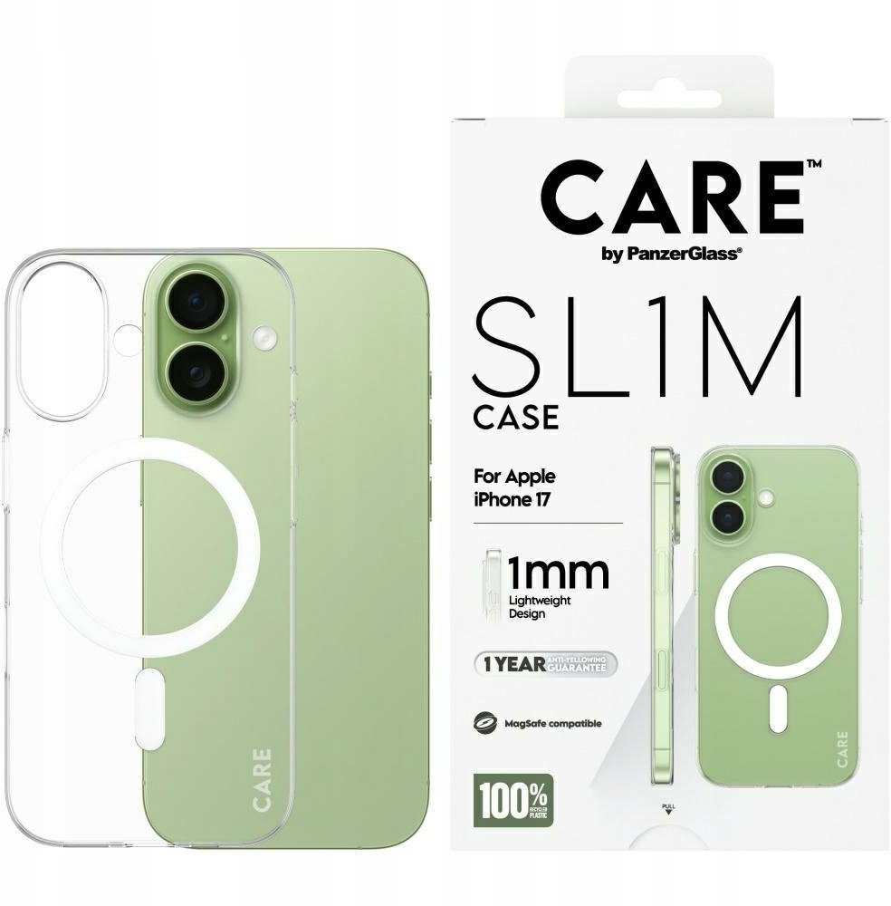 PanzerGlass Etui CARE SL1M MagSafe do iPhone 17 przezroczysty
