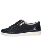 Trampki damskie - Caprice Skórzane sneakersy w kolorze granatowym - miniaturka - grafika 1