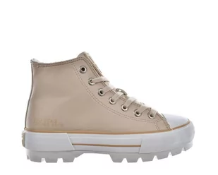 Wysokie trampki damskie Big Star Shoes MM274038 beż - Trampki damskie - miniaturka - grafika 3