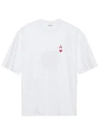 Koszulki i topy damskie - Yourturn Biały T Shirt z Czerwonym Nadrukiem Serce Miejski XS Kwb - miniaturka - grafika 1