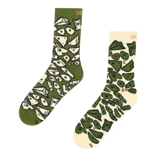 Skarpety z motywem wspinaczkowym YY Vertical Rock Socks Spray Wall zielony - Skarpetki i podkolanówki sportowe - miniaturka - grafika 1