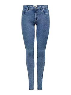 Spodnie damskie - ONLY Jeansy damskie skinny fit ONLRain Reg, niebieski (medium blue denim), (XS) W / 30L - grafika 1