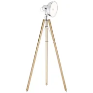Lampy stojące - Argon PRZEDSPRZEDAŻ Lampa podłogowa Foto NEW 12W LED drewno/Chrom 3354 - miniaturka - grafika 1