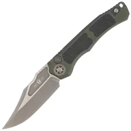 Noże - Nóż automatyczny Heretic Wraith V4 Auto Green Aluminium/3M, Bronze Stonewashed MagnaCut by Tony Marfione Jr. (H002-7A-GRN) - miniaturka - grafika 1