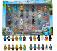 Figurki dla dzieci - Minecraft Figurki Mini Klocki 24 sztuki Zestaw Figurek Klocków + Akcesoria - miniaturka - grafika 1