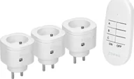 Systemy inteligentnych domów - Orno Zestaw bezprzewodowych mini gniazd sterowanych pilotem 3+1 - miniaturka - grafika 1