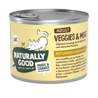 Mokra karma dla kotów - Naturally Good Veggies & Meat 6 x 200 g Soczewica i kurczak - miniaturka - grafika 1