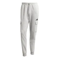 Spodnie męskie - adidas Mężczyźni ESSENTIALS FEELCOZY FLEECE CARGO PANT, medium grey heather/black, S - miniaturka - grafika 1